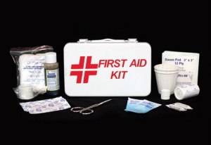 First aid kit with supplies removed
