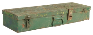 Old green toolbox