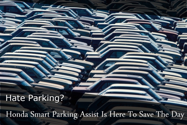 Full parking lot image for Honda Smart Parking Assist blog post
