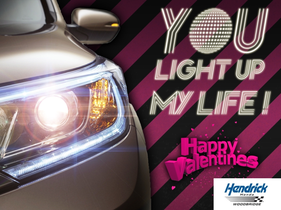 You light up my life! Valentine's Day card